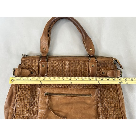 Liebeskind Berlín Women's Soft Pebble Leather Shoulder Satchel Bag Brown - Picture 3 of 16